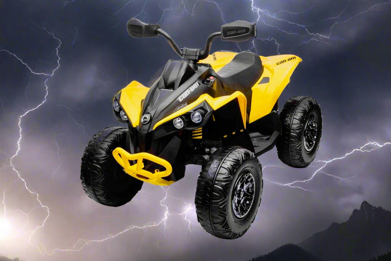 New Licensed Cam-Am Maverick Kids Ride on Electric 24V Quad Bike ATV - x3 Colours *LOW STOCK*