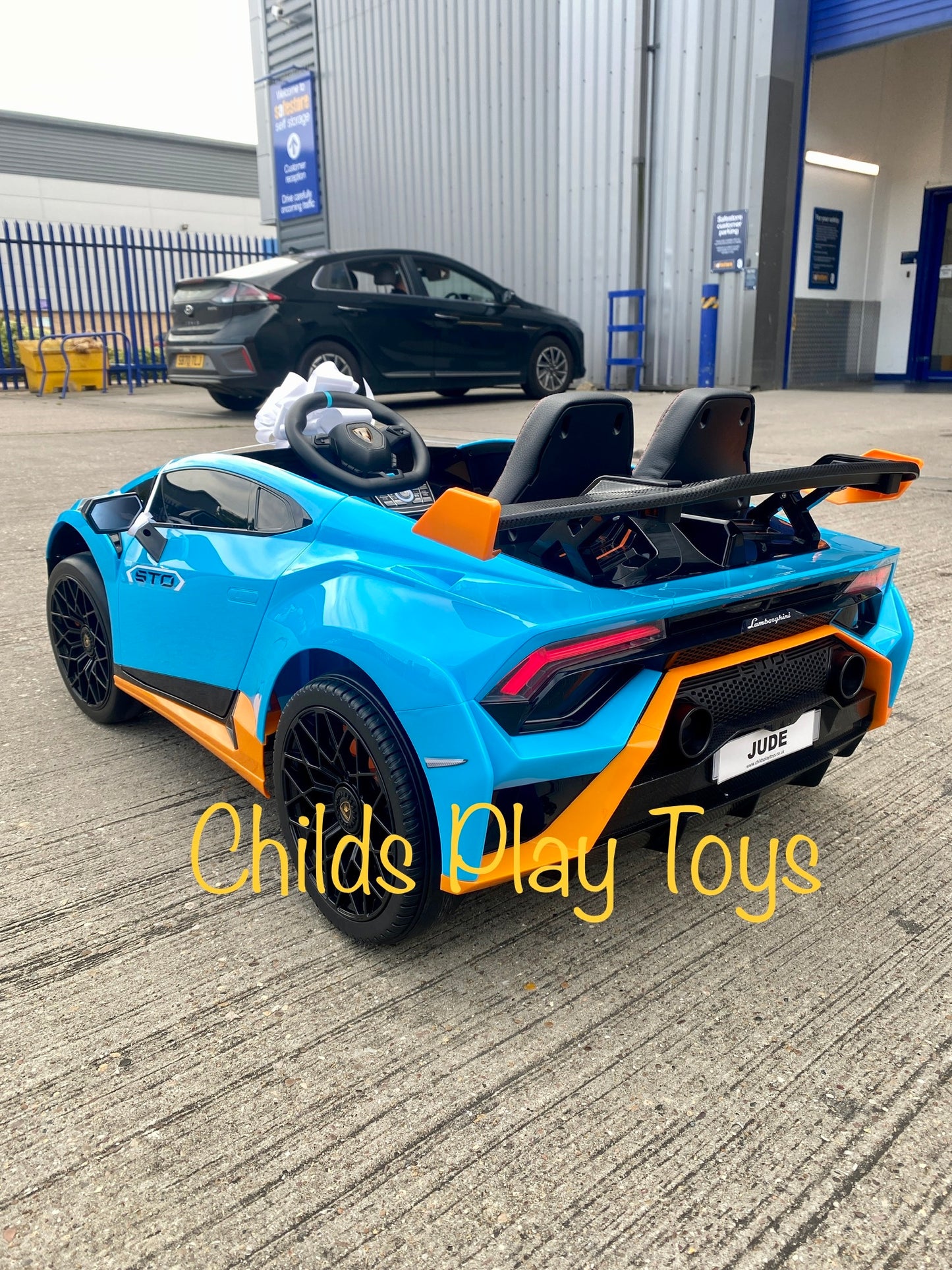 Licensed Lamborghini Huracan STO 24v DRIFT MODE Kids Electric Ride on Car- BLUE FASTEST RIDE ON CAR ON MARKET!