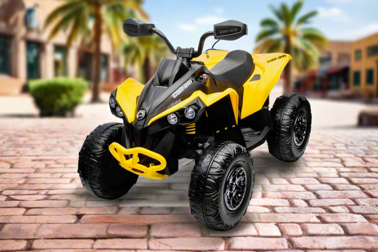 New Licensed Cam-Am Maverick Kids Ride on Electric 24V Quad Bike ATV - x3 Colours *LOW STOCK*