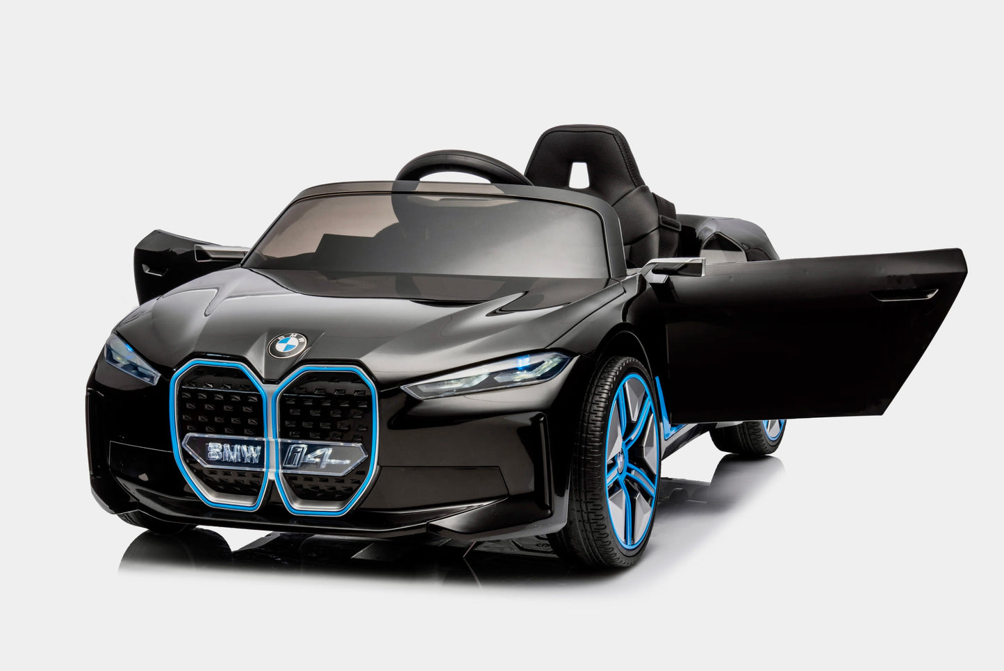 Licensed BMW i4 Electric 12V Kids Ride on Toy Car With Remote UPGRADED- BLACK