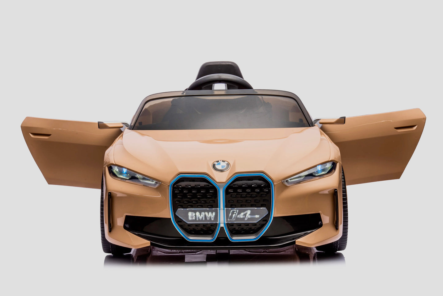 Licensed BMW i4 Electric 12V Kids Ride on Toy Car With Remote UPGRADED - GOLD