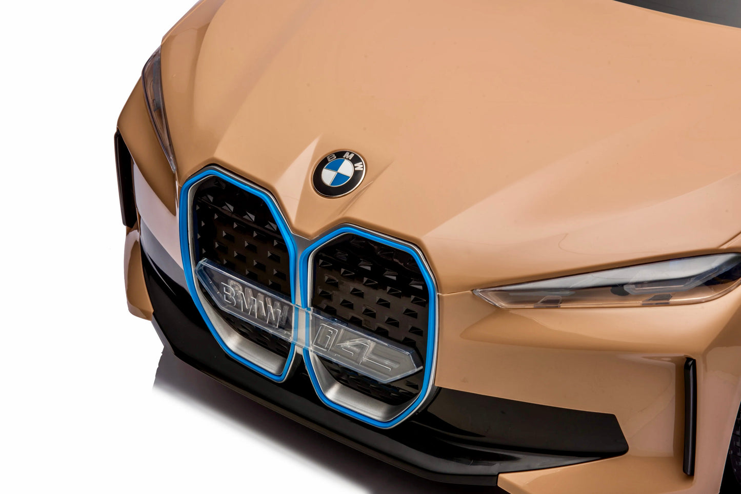 Licensed BMW i4 Electric 12V Kids Ride on Toy Car With Remote UPGRADED - GOLD